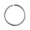 10 Stk offene Ringe 11mm/0,9mm Aluminium silberfarbig
